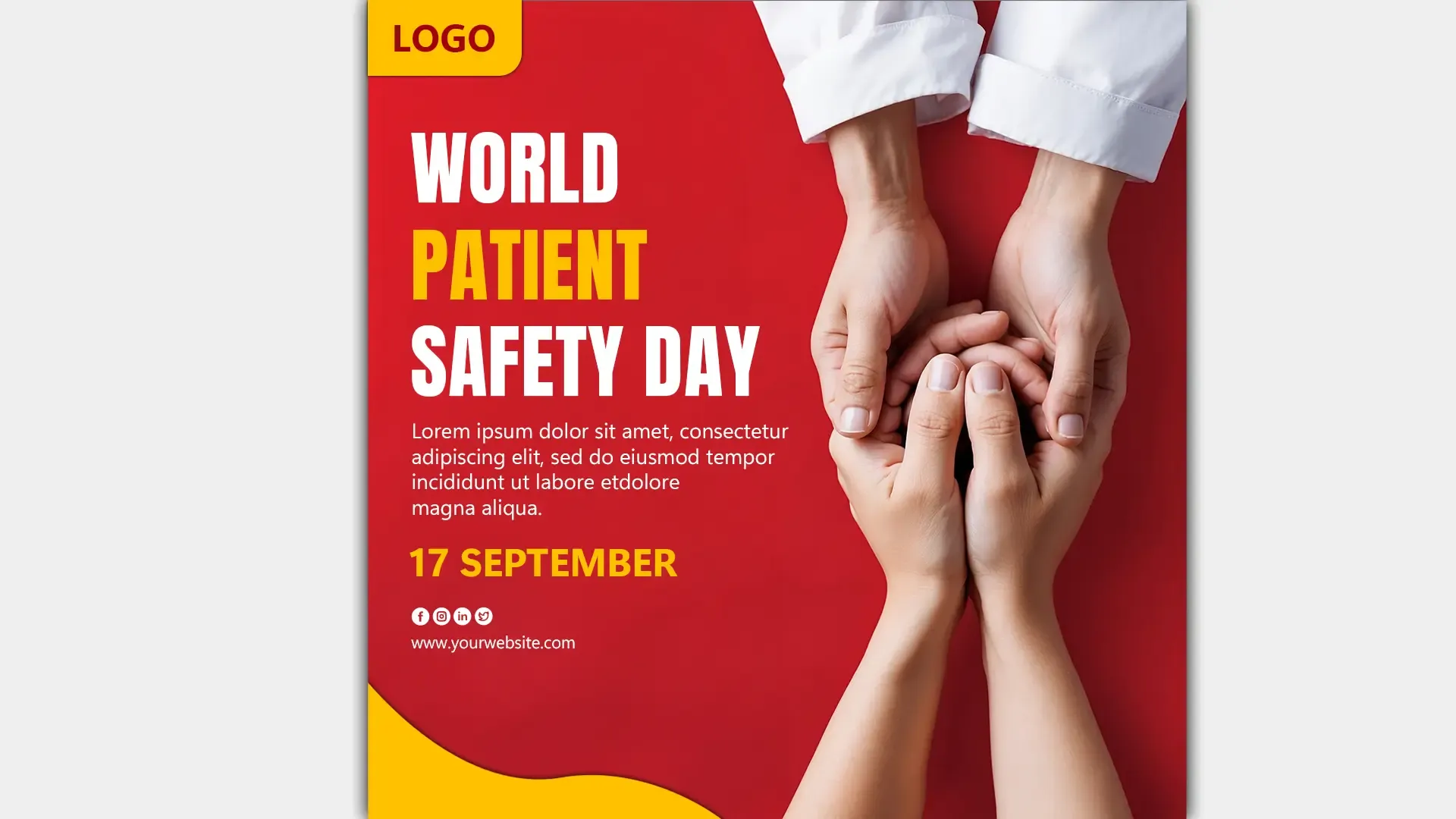 September 17th World Patient Safety Day Instagram Post image